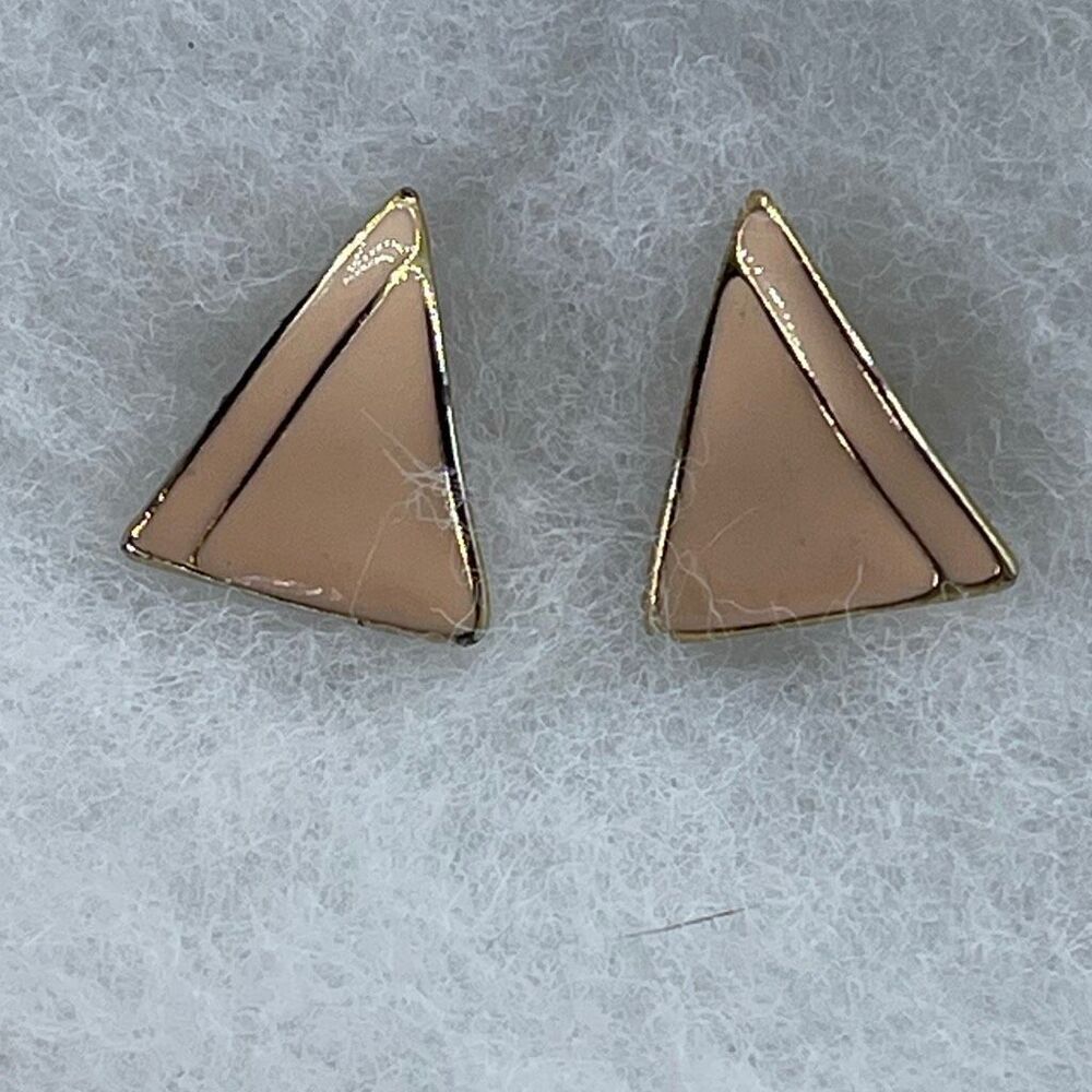 Vintage enamel clip earrings.